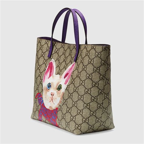 gucci cat print tote|Gucci striped socks cat.